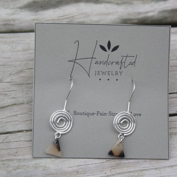 Boutique Ditzy Circle Earring Set Silver - Picture 1 of 2